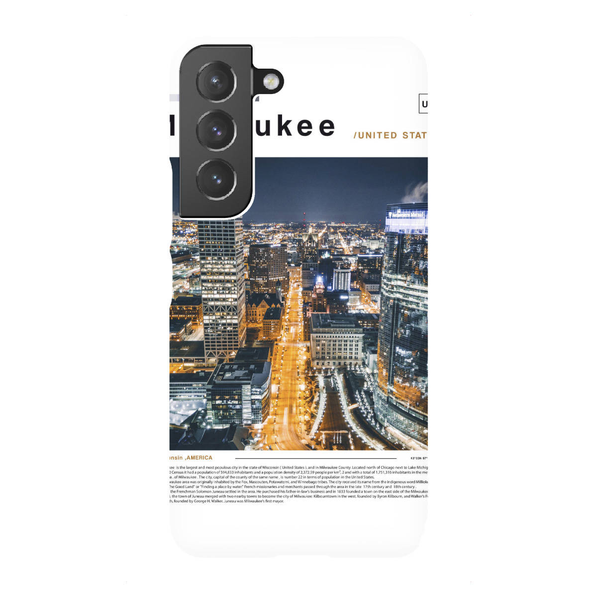 Samsung Galaxy "Titelseite der Milwaukee-Zeitung" Premium-Case Handyhülle artboxONE