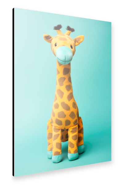 Alu-Dibond "Süße Stofftier-Giraffe" 30x20 cm artboxONE