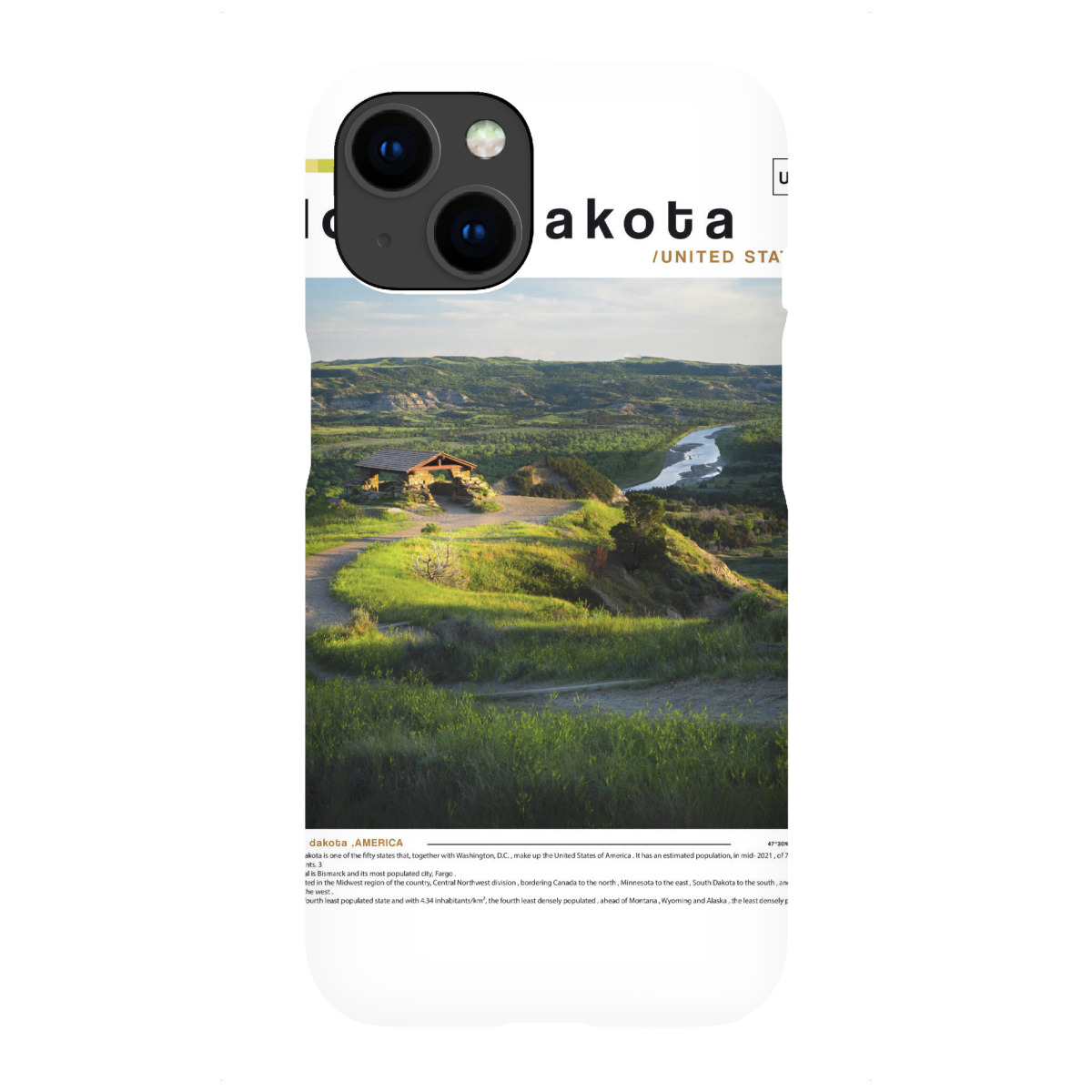 iPhone "Zeitung aus North Dakota" Premium-Case Handyhülle artboxONE