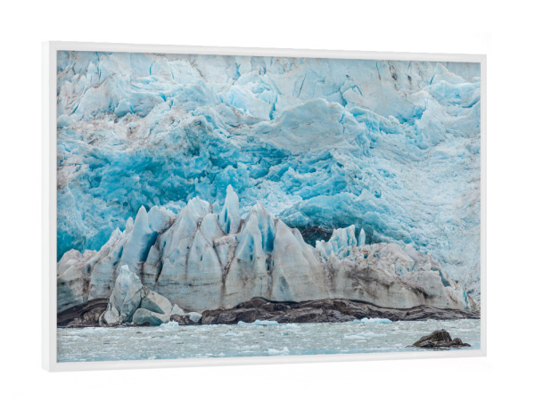 Poster mit weißem Rahmen "Spitzbergen Gletscher" artboxONE - Natur,Reise - Gletschereis,Eis,Spitsbergen,Svalbard,Arktis,Arktischer ozean,Küste