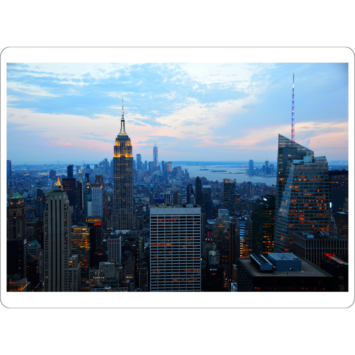 Tischset "Manhattans Südspitze bei Nacht" artboxONE - Städte / New York,Reise,Architektur,Reise / Länder