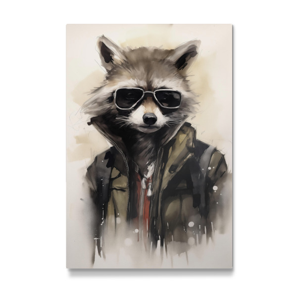 Galerie-Print "Mode-Waschbär" 30x20 cm artboxONE