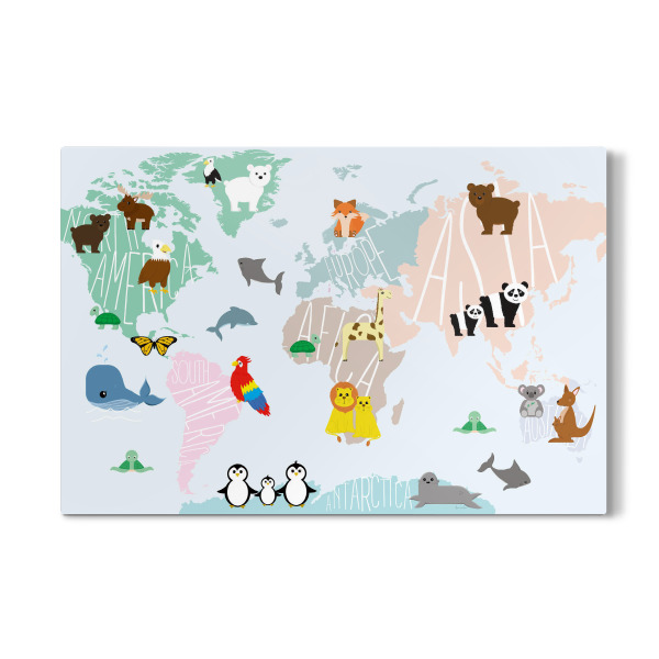 Galerie-Print "Tierkarte" 30x20 cm artboxONE