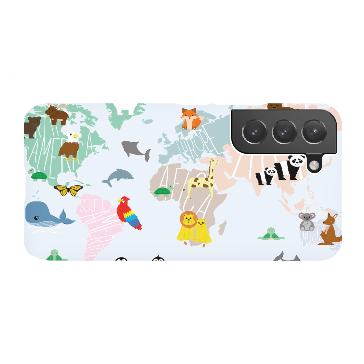 "Tierkarte"für Samsung Galaxy - Premium-Case Handyhülle artboxONE