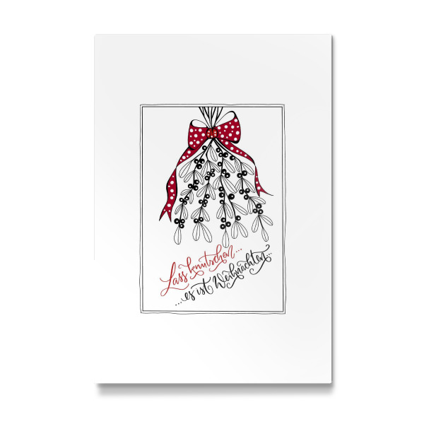 Galerie-Print "Lass Knutschen - Typo" 30x20 cm artboxONE