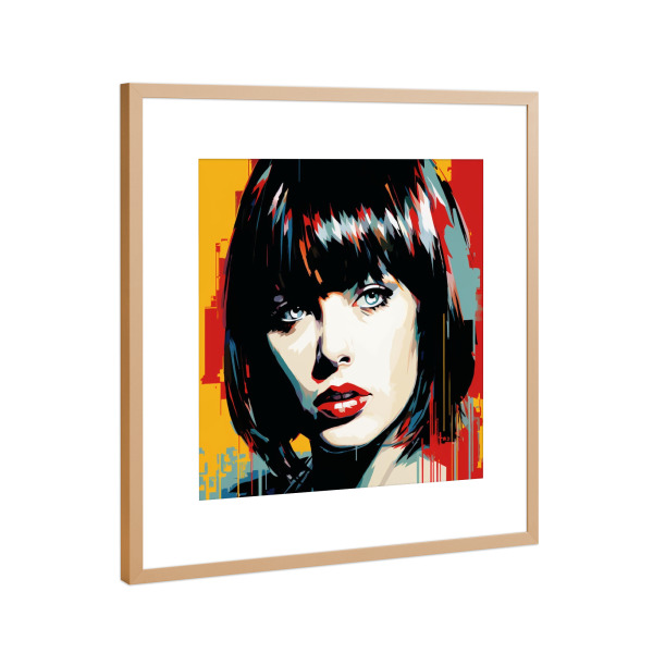 Poster mit Rahmen Kupfer "Pulp FICTION MIA" artboxONE - Menschen,Streetart,Für Mama