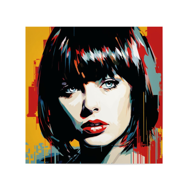 Poster 20x20 cm "Pulp FICTION MIA" artboxONE - Menschen,Streetart,Für Mama - Frau,Pop-art,Kunst,Pulpfictionally,Pulp-fiction-film,Pulp-fiction
