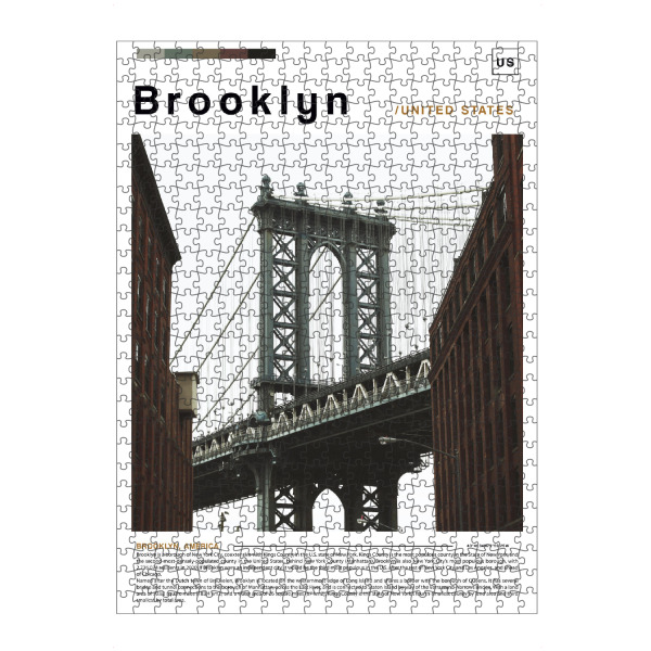 Puzzle Ravensburger "Cover einer Zeitung aus Brooklyn" artboxONE - Städte,Architektur