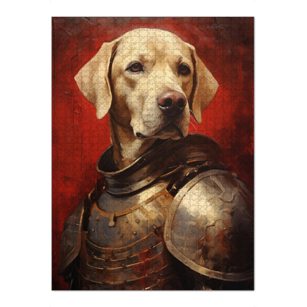 Puzzle Ravensburger "Labrador Retriever-Ritter" artboxONE - Tiere,Lustig