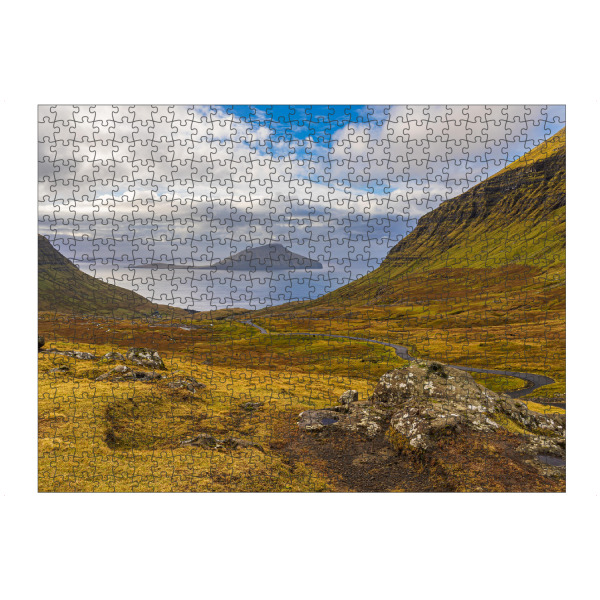 Puzzle Ravensburger "Landschaft auf Streymoy" artboxONE - Natur,Reise,Reise / Strand und Meer,Reise / Länder