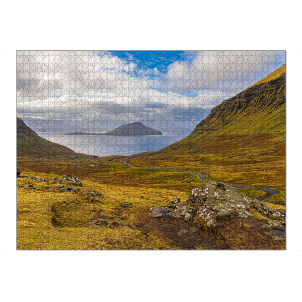 Puzzle Ravensburger "Landschaft auf Streymoy" artboxONE - Natur,Reise,Reise / Strand und Meer,Reise / Länder