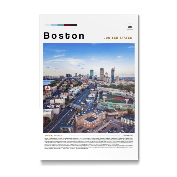 Galerie-Print "Cover der Bostoner Zeitung" 30x20 cm artboxONE