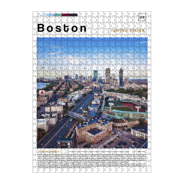 artboxONE Puzzle "Cover der Bostoner Zeitung" artboxONE - Städte,Architektur