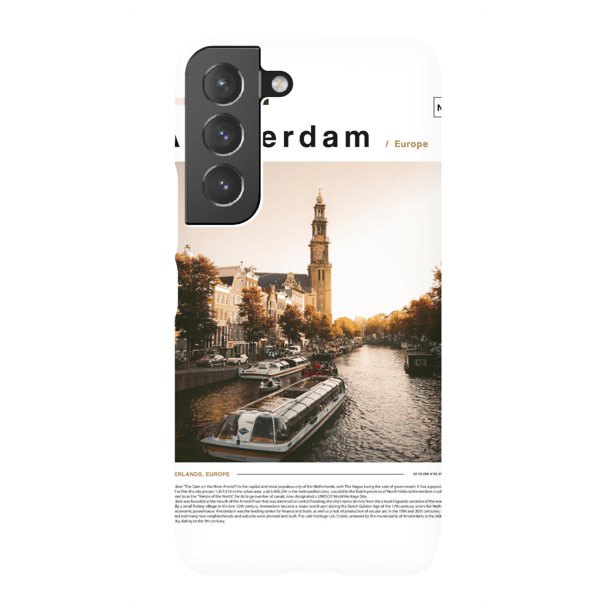 Samsung Galaxy "Cover der Amsterdamer Zeitung" Premium-Case Handyhülle artboxONE