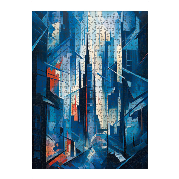 Puzzle Ravensburger "Abstrakte Stadt von morgen" artboxONE - Städte,Abstrakt,Architektur