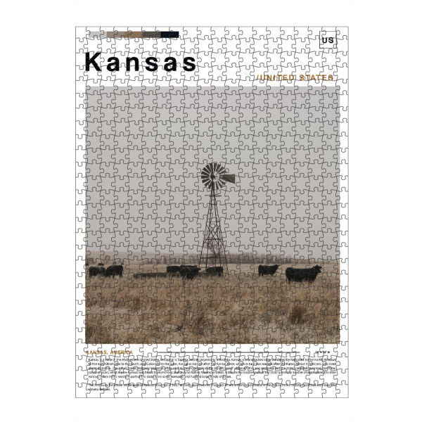 artboxONE Puzzle "Zeitungscover aus Kansas" artboxONE - Städte,Architektur