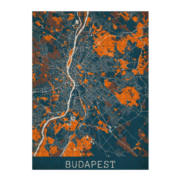 Puzzle Ravensburger "Budapest Vintage City" artboxONE - Städte / Budapest,Kartografie
