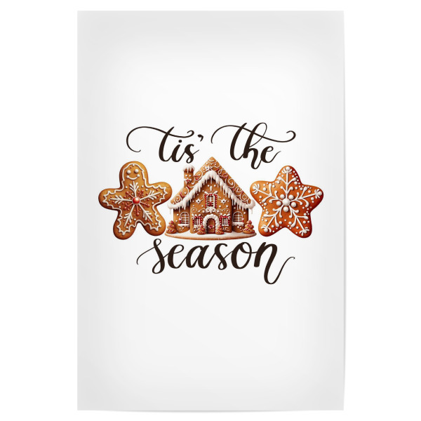 Poster 30x20 cm "Lebkuchenhaus" artboxONE - Essen & Trinken,Abstrakt,Weihnachten,Buchstaben