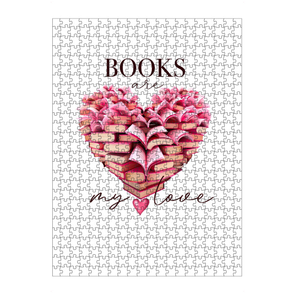 artboxONE Puzzle "Bücher sind meine Liebe" artboxONE - Abstrakt,Fashion,Buchstaben