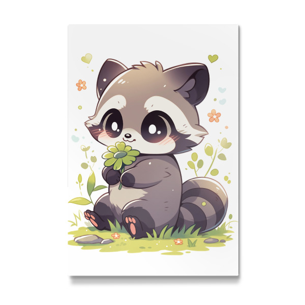 Galerie-Print "Süßer Waschbär" 75x50 cm artboxONE