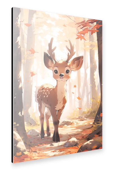 Alu-Dibond "Süßer Hirsch" 30x20 cm artboxONE