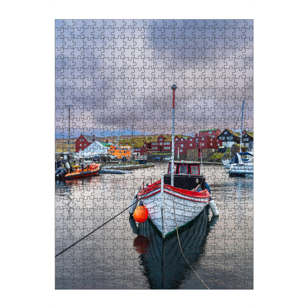 Puzzle Ravensburger "Hafen der Stadt Tórshavn" artboxONE - Natur,Reise,Architektur,Reise / Strand und Meer,Reise / Länder