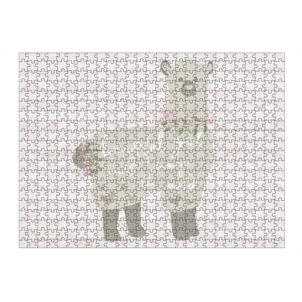 Puzzle Ravensburger "Blumenlama" artboxONE - Typografie,Für Kinder,Tiere - Lama,Kind,Kinder,Mädchen,Schön - Bild lama