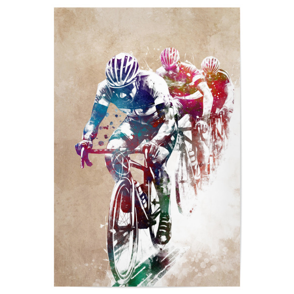 Poster 30x20 cm "Radsport Kunst B" artboxONE - Sport,Sport / Sommerspiele - Radfahren,Radfahrer,Sport,Fahrrad,Fahrrad,Biker