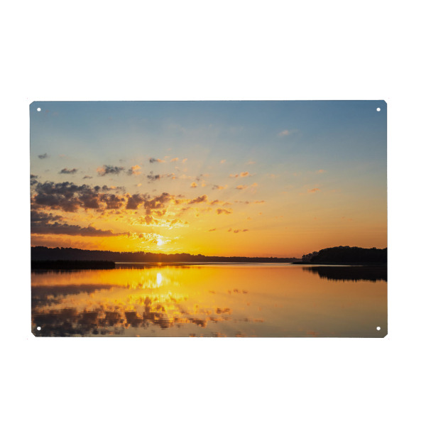 Holzbild "Ein neuer Tag am Schaalsee" artboxONE - Natur,Reise