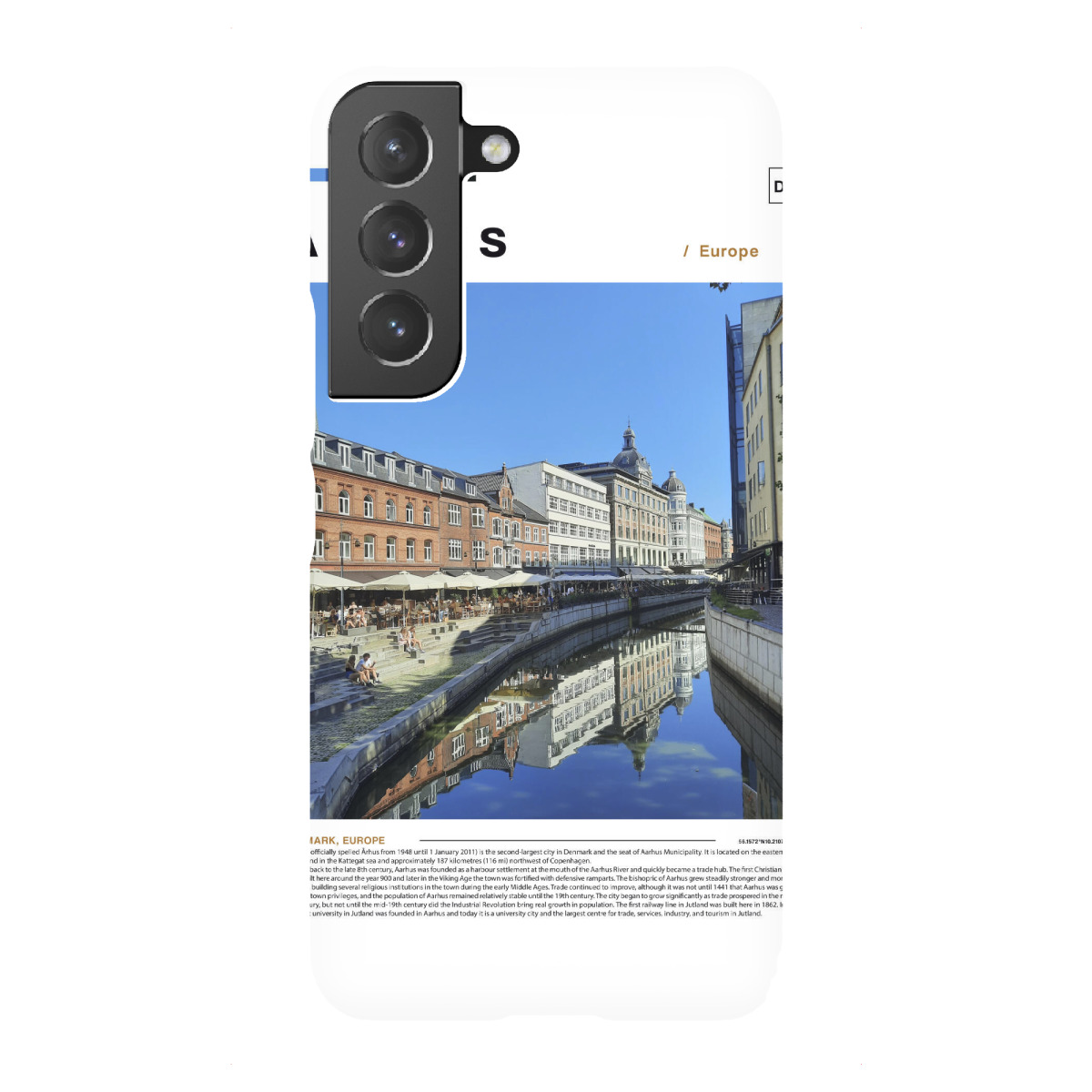 "Cover der Zeitung Aarhus"für Samsung Galaxy - Premium-Case Handyhülle artboxONE