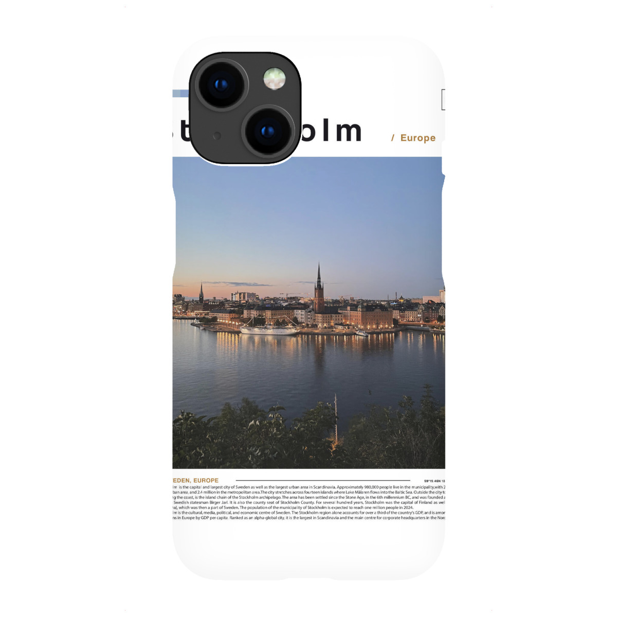 iPhone "Cover der Stockholmer Zeitung" Premium-Case Handyhülle artboxONE