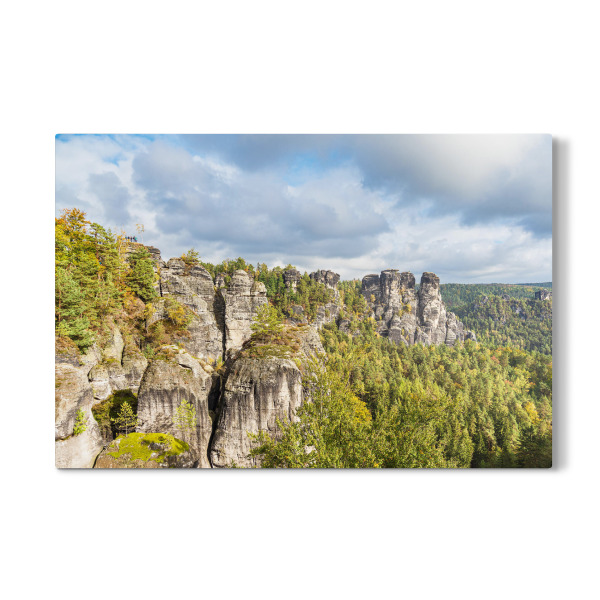 Galerie-Print "Wolken, Felsen, Bäume" 30x20 cm artboxONE