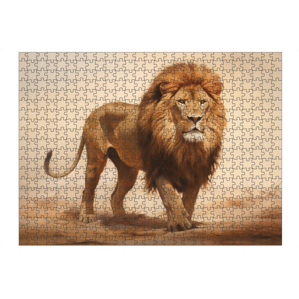 Puzzle Ravensburger "Gemalter Löwe in der Wüste" artboxONE - Natur,Tiere