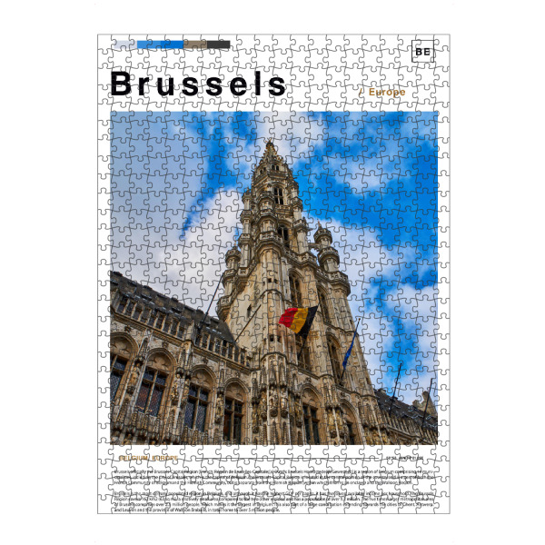 Puzzle Ravensburger "Cover der Brüsseler Zeitung" artboxONE - Städte,Architektur