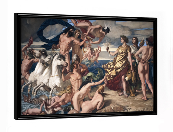 Poster mit schwarzem Rahmen "Neptun und Britannia" artboxONE - Natur,Menschen,Reise / Strand und Meer,Für Mama,Für Papa