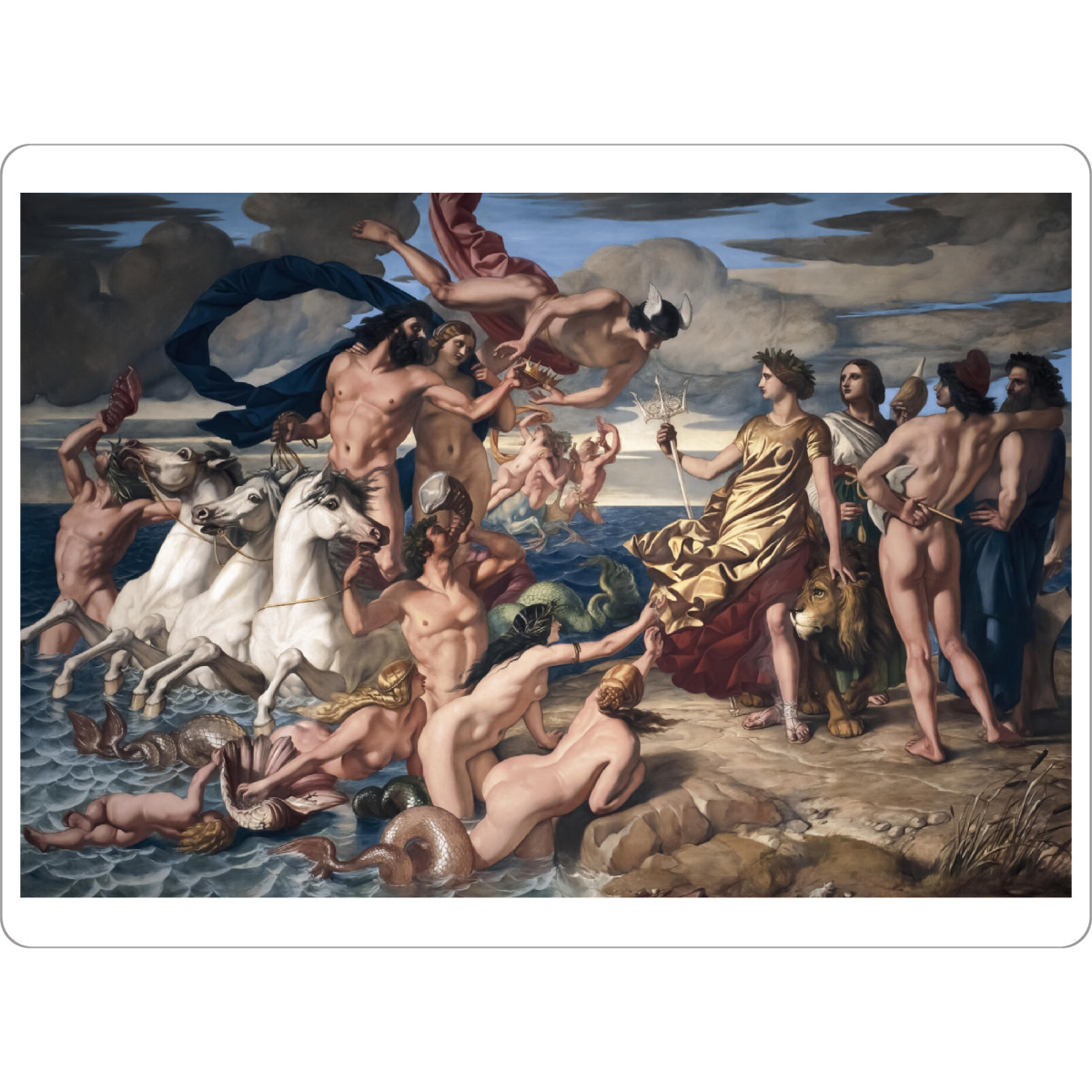 Tischset "Neptun und Britannia" artboxONE - Natur,Menschen,Reise / Strand und Meer,Für Mama,Für Papa