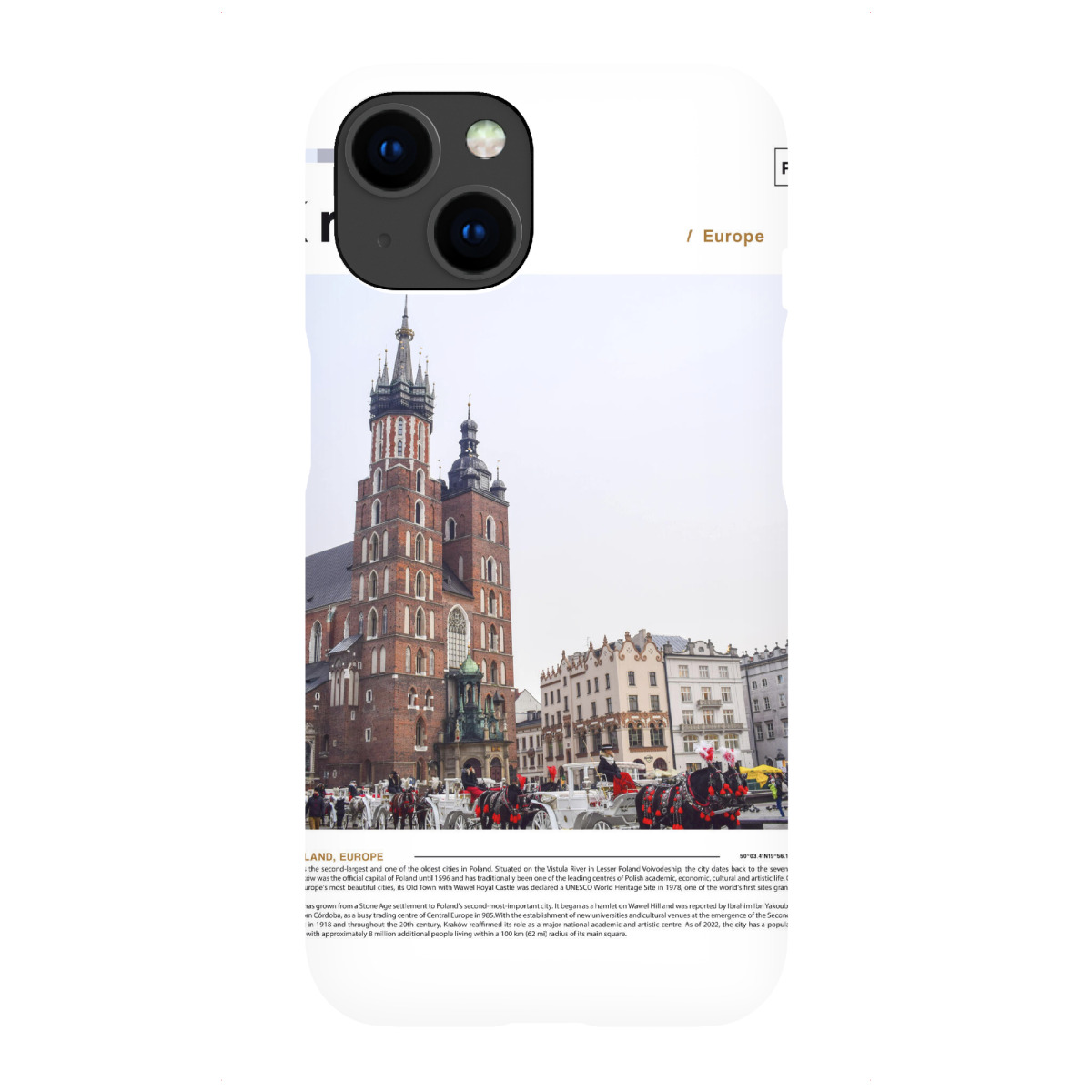 "Krakauer Zeitungscover"für iPhone - Premium-Case Handyhülle artboxONE