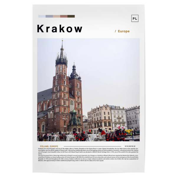 Poster 30x20 cm "Krakauer Zeitungscover" artboxONE - Städte,Architektur