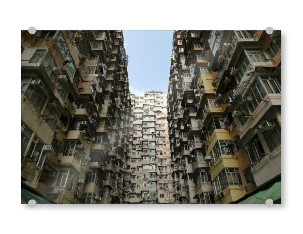 Acrylglasbild "Hong Kong Housing" artboxONE - Städte,Reise,Architektur,Streetart,Reise / Asien