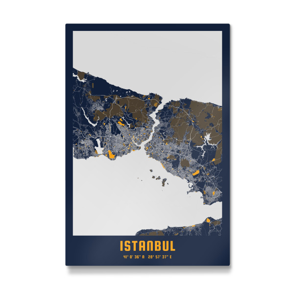 Galerie-Print "Istanbul als Stadtplan" 30x20 cm artboxONE