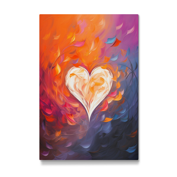 Galerie-Print "Herz auf Rot und Blau" 30x20 cm artboxONE