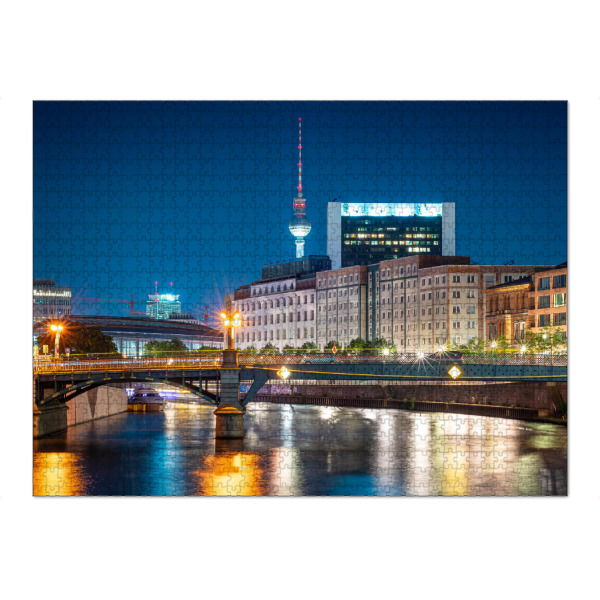 Puzzle Ravensburger "Berlin bei Nacht" artboxONE - Städte / Berlin,Reise,Architektur