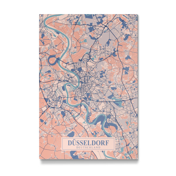 Galerie-Print "Düsseldorfer CityMap" 30x20 cm artboxONE
