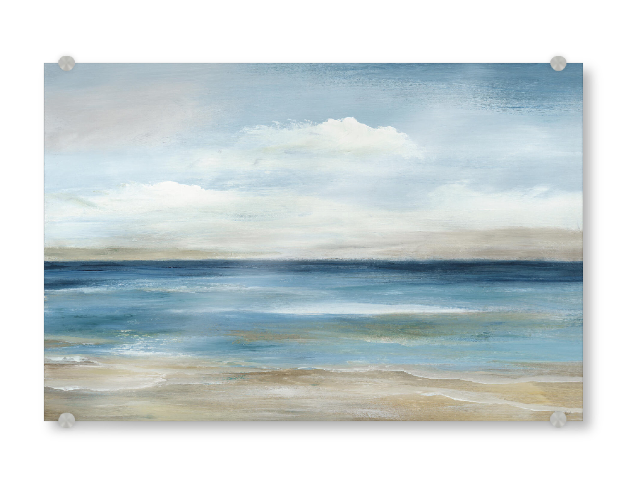 Acrylglasbild "Ruhige Küste" artboxONE - Abstrakt,Reise / Strand und Meer - Strand,Küste,Küste,Meer,Meer