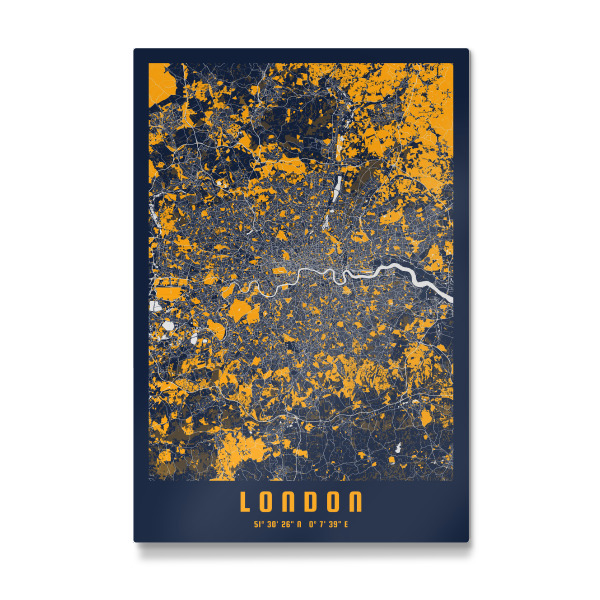 Galerie-Print "London City Karte" 30x20 cm artboxONE