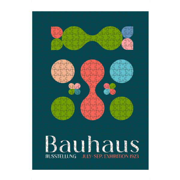 Puzzle Ravensburger "Tunaboylu - Bauhaus Florale" artboxONE - Typografie,Abstrakt,Geometrie
