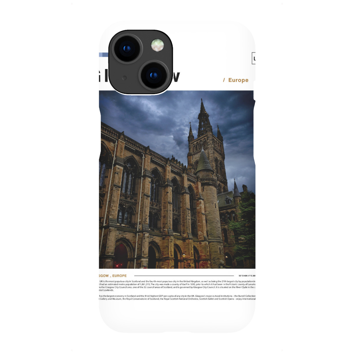 "Cover der Glasgower Zeitung"für iPhone - Premium-Case Handyhülle artboxONE