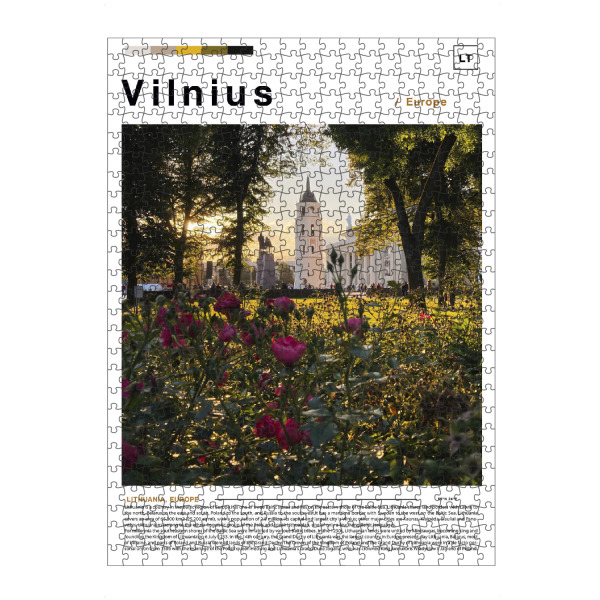 Puzzle Ravensburger "Cover der Vilnius-Zeitung" artboxONE - Städte,Architektur