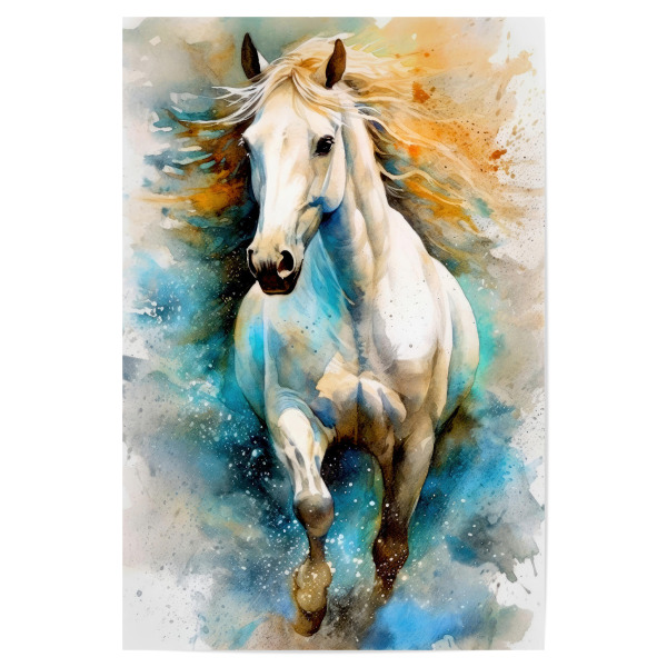 Poster 30x20 cm "Pferd Aquarellkunst N" artboxONE - Tiere - Pferd,Pferde,Tier,Aquarell,Malerei,Pony