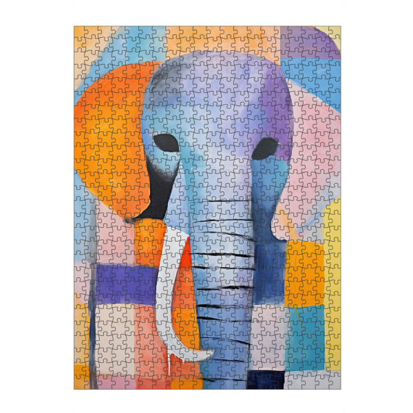 Puzzle Ravensburger "Acryl-Elefant" artboxONE - Tiere,Abstrakt,Lustig